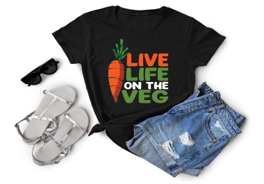 I will create vegan custom tshirt design