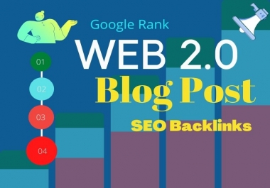 20 Web 2.0 HQ Backlink Permanent Post with Niche manually