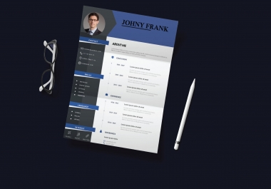 I will write professional resume,  CV,  cover letter,  linkedin profile to get you hired