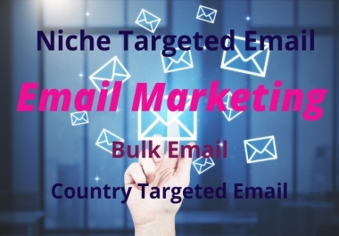 I will provide you 1k active & valid 100 profitable email marketing campaign.