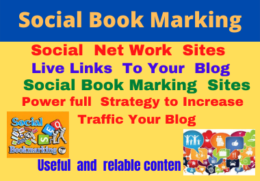 I will 80 social bookmarks dofollow backlinks high authority permanent high da