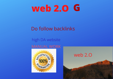 27 Web 2.0 High authority contextual backlines permanent link building high da