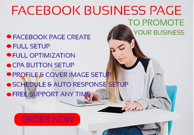 I will create and manage Facebook business page,  page optimization