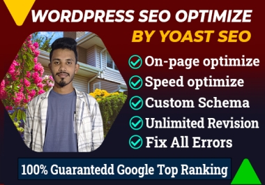 I will do on-page SEO for your WordPress website ranking on google by Yoast SEO