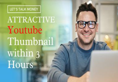 I will design attractive clickbait YouTube thumbnail