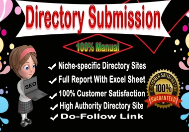 I will Do 30 web directory submission For Off-Page SEO backlinks on HQ WebSite