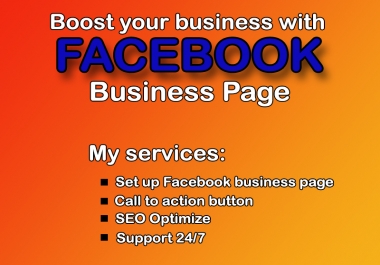 I will create or fix a facebook page Page optimization SEO optimize