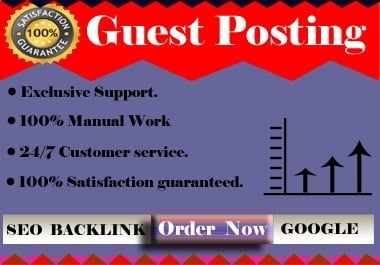 Publish 10 Guest Posts On High DA 80 Plus Website With Do-follow & No-follow