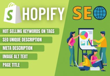 I will do complete SEO of shopify store to increase sales