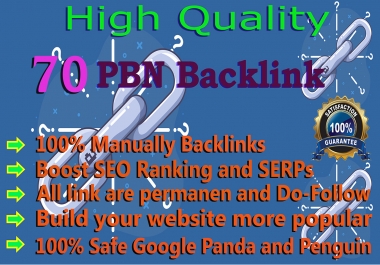 I will do 70 Permanent web2 PBN Backlink with High DA PA on your Homepage with unique Website