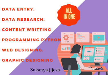 Data entry operator,  programmer,  content writter