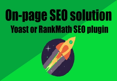 WordPress on-page SEO to rank your website with Yoast or RankMath plugin