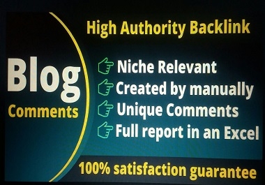 I will do 100 do-follow blog comment backlinks