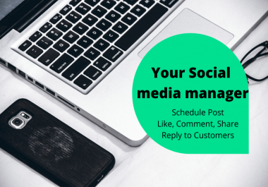 I will be your virtual assistant and social media manager.
