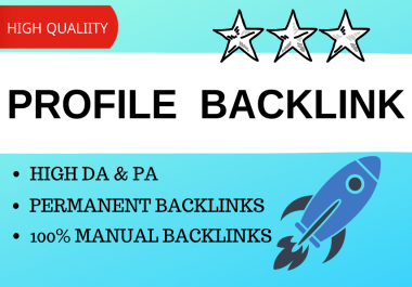 I will do 30 high quality profile backlink