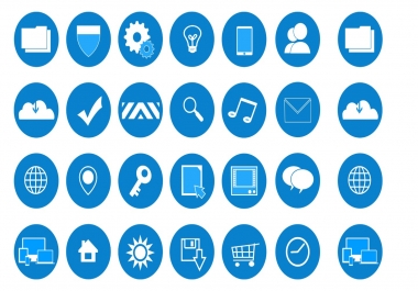 I will design Custom icon set for your business app or website