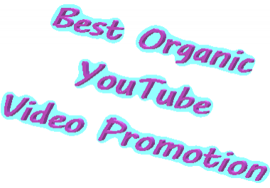 Active and Non drop Organic YouTube Video Promotion