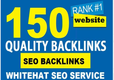 I will provide 150+ backlinks with high authority and multiple domain