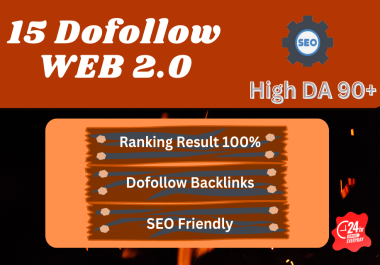 I will create dofollow high DA Web 2.0 Backlinks