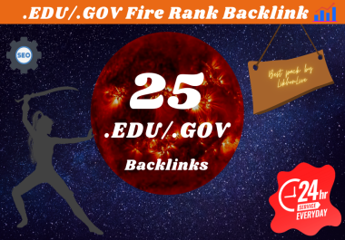 I will create 25. EDU/. GOV Backlinks for manual SEO