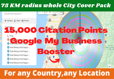 I will create 15,000 google maps citation points for gmb ranking and local SEO