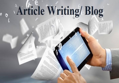 I will write 2× 500 words article for your website or blog.