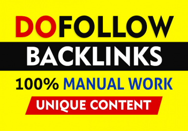 do 999 high quality SEO dofollow backlinks link building