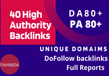 I Will Create Manually 40 PR9 Dofollow High DA & PA Profile Backlinks