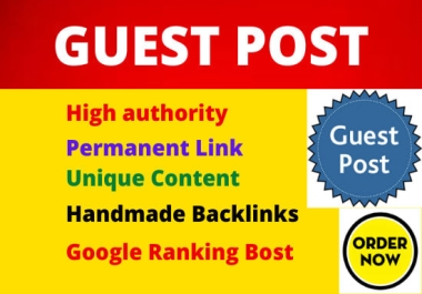 I will Publish 10 Guest Post on High Authority Sites