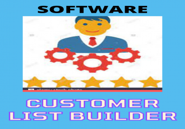 Software for building customer list.