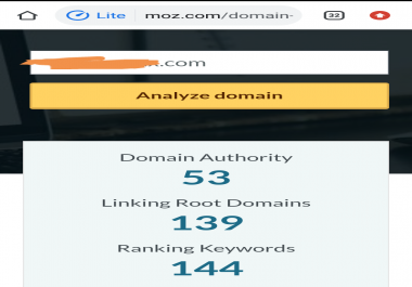 Increase Domain Authority to 50.