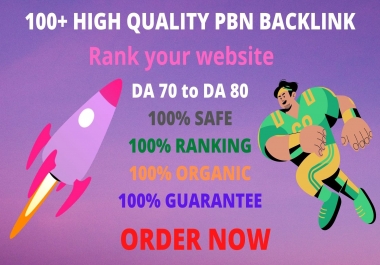 Get 100+High DA 60+PBN Backlink to Rank Your Website.