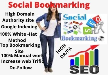 i will creat manually 100 social bookmarking seo backlinks for ranking your website