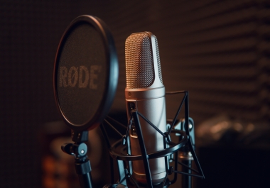 I will record a voice over for you with a nice voice