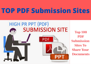 I will create manually 30 PDF Submission Site List 2o21-High DA PR Updated