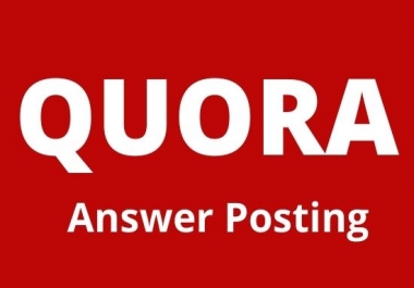 Boost your website with 20 High quality Quora Answers with contextual links