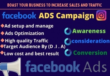I will managed facebook ads campaign optimize Social business