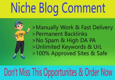 I Will Build 100 Niche Relevant Manual Blog Comments Links for Website Ranking