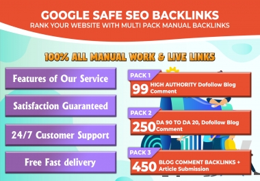 I will do make 99 dofollow blog comment backlinks off page seo