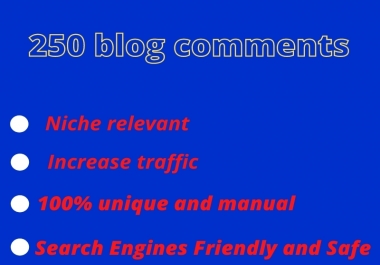 I will provide niche relevant unique blog commenting backlink or natural backlink