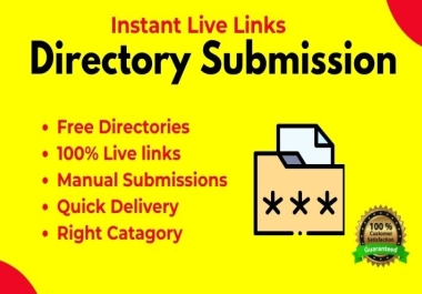 I will provide 50 directory submission for website ranking