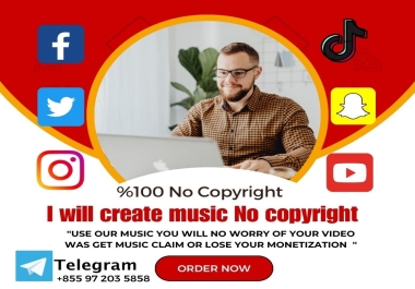 I will Create Music No Copyright Free For Your Social Media