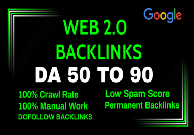 I will build 50 high quality web 2 0 backlinks