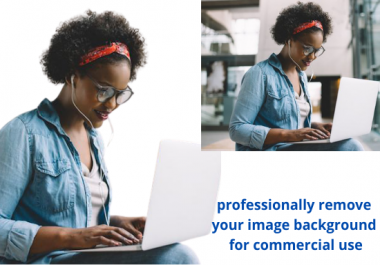I will professionally remove your image background for commercial use