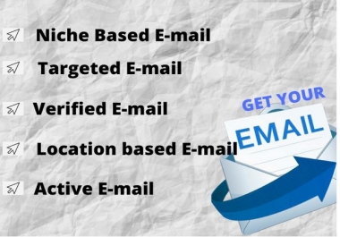 I will give you 7000 verified niche based targeted keyword E-mail list