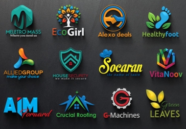 I will design professional 2d logo with copyrights