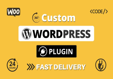 I will Build a Custom & Simple wordpress plugin