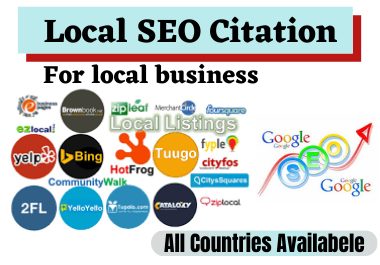 I will create top 60 live local citations USA,  UK,  UAE,  Canada for any country