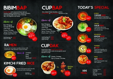 Food Menu & Restaurant Menu Design of your Business in 3 hours