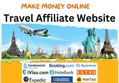 I will create automated travel affiliate websites for make money online